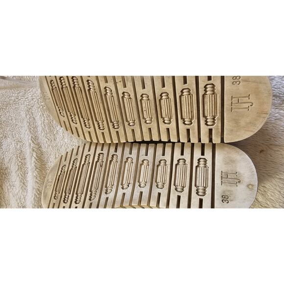 Ilse Jacobsen Women EU 38 US 7.5-8 Navy Tulip Leather Laser Cut Espadrilles Shoe - Picture 4 of 5